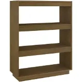 vidaXL Boekenkast/kamerscherm massief grenenhout honingbruin