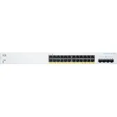 Cisco CBS220-24FP-4X, beheerd, L2, Gigabit Ethernet (10/100/1000), Power over Ethernet (PoE), voor inbouw in een rack