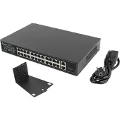 Lanberg RSGE-24P-2GE-2S-250 Switch 24X 1GB DSP+/2X GB 2X SFP Rack 19" 250W