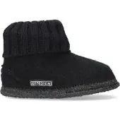 Bergstein Cozy pantoffel Zwart Jongens/Meisjes Wol Effen - maat 30