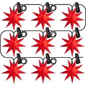 Sterntaler LED venster-sterrenketting IP44 rood Sternenkette, rood, Kunststof