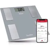 Terraillon Smart Connect slimme personenweegschaal met impedantiemeter Grijs