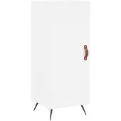 vidaXL Dressoir 34,5x34x90 cm bewerkt hout wit