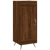 vidaXL Dressoir 34,5x34x90 cm bewerkt hout bruin eikenkleur