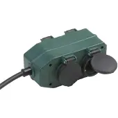 Meister Stekkerblok 4V Ip44 2M Gr/Zw - WU7430940