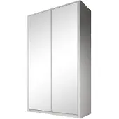 Meubella Kledingkast Malibu - wit - 113 cm - Garderobekast