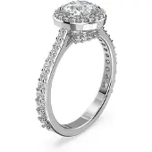 Swarovski Damen-Damenring Metall -Kristall 58 Silber 32022381