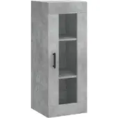 vidaXL Wandkast 34,5x34x90 cm betongrijs