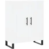 vidaXL Dressoir 69,5x34x90 cm bewerkt hout wit