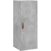 vidaXL Bovenkast 34,5x34x90 cm betongrijs