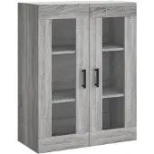 vidaXL Wandkast 69,5x34x90 cm grijs sonoma eikenkleurig