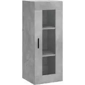 vidaXL Wandkast 34,5x34x90 cm betongrijs