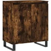 vidaXL Dressoir 60x35x70 cm bewerkt hout gerookt eikenkleurig
