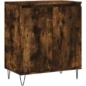 vidaXL Dressoir 60x35x70 cm bewerkt hout gerookt eikenkleurig