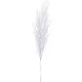 J-Line decoratie Tak Plumeau - kunststof - wit - small