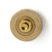 Hardbrass Beldrukker Nika - messing getrommeld