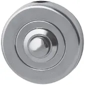 Hardbrass Beldrukker Nika - chroom