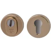 Hardbrass Nika SKG3 veiligheidsrozetten met kerntrekbeveiliging - messing ongelakt