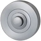 Hardbrass Beldrukker Nika - mat chroom