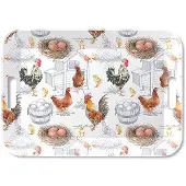 Ambiente Tray Melamine Chicken Farm 33x47cm