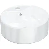 vidaXL Wasbak 40x14,5 cm rond keramiek wit