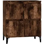 vidaXL Dressoir 60x35x70 cm bewerkt hout gerookt eikenkleurig