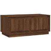 vidaXL Salontafel 102x50x44 cm bewerkt hout bruin eikenkleur