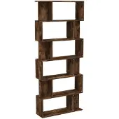 vidaXL Boekenkast/kamerscherm 80x24x192 cm bewerkt hout gerookt eiken
