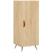 vidaXL Dressoir Sonoma-eikenhout, 34,5 x 34 x 90 cm, houtvezel