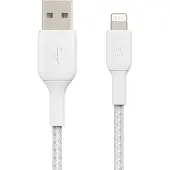 Belkin BoostCharge Pro Braided Lightning naar USB-A kabel - 0,15 meter - Wit