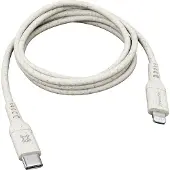 Xtrememac Eco Line Usb C naar Lightning Kabel 2m Kunststof Crème