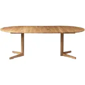 FDB Møbler C69E Ry eettafel met 2 inlegbladen Oak nature oiled