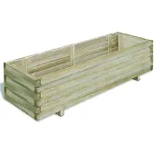 vidaXL Plantenbak verhoogd rechthoekig 120x40x30 cm hout