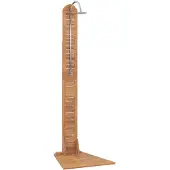vidaXL Buitendouche 70x75x204 cm massief teakhout