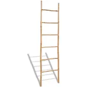 vidaXL Handdoekenladder met 6 sporten bamboe