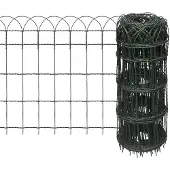 vidaXL Borderafscheiding 25x0,65 m gepoedercoat ijzer