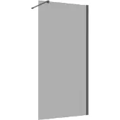 Guido Gusto Inloopdouche 90x200 8mm Nano glas gun metal serie Silvio rookglas