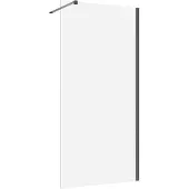 Guido Gusto Inloopdouche 100x200 8mm Nano glas gun metal serie Silvio