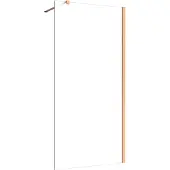 Guido Gusto Inloopdouche 110x200 8mm Nano glas Copper serie Silvio melkglas