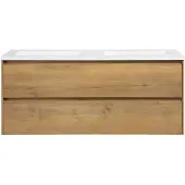 Guido Gusto Badkamermeubel Nero 120cm eiken zonder kraangat
