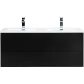 Guido Gusto Badkamermeubel Nero 120cm mat zwart