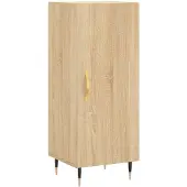 vidaXL Dressoir 34,5x34x90 cm bewerkt hout sonoma eiken