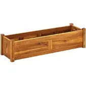 vidaXL Plantenbak verhoogd 100x30x25 cm acaciahout