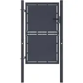 vidaXL Tuinpoort staal 100x125 cm antraciet