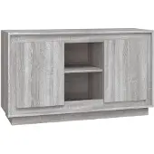 vidaXL Dressoir 102x35x60 cm bewerkt hout grijs sonoma eikenkleurig