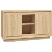 vidaXL Dressoir 102x35x60 cm bewerkt hout sonoma eikenkleurig