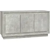 vidaXL Dressoir 102x35x55 cm bewerkt hout betongrijs