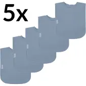 Funnies Interlock Slabben 5-Pack | Grey Blue | Set Van 5 Stuks | Slabbers