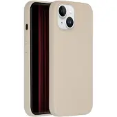 Accezz Liquid Silicone Backcover voor de Apple iPhone 15 - Stone