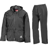 Result - Regenpak - Unisex - Maat XXL - Zwart